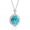 Nuevo Producto de Joyería Yuntong: Set de Lujo Cultivado Paraíba de 6 Quilates, Plata S925 Chapada en Oro, Regalo para la Princesa Diana