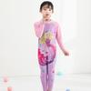 Traje de Baño Infantil de Manga Larga de Dibujos Animados para Niña Traje de Baño para Bebé Traje de Baño para Niña Traje de Baño para Playa Protección Solar Traje de Surf para Niños