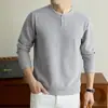 Sudadera de Dos Piezas Estilo Old Money para Hombre, Nueva Colección Otoño 2026, Sudadera Casual para Hombre de Cuello Redondo, Tejido Pesado Tencel Lyocell