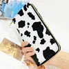 Cartera clutch tarjetera para estudiantes, larga antirrobo, lindo monedero, mini tarjetero de PU con tacto premium
