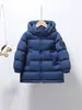 Chaqueta de Plumas de Invierno para Niños, Longitud Media, Engrosada, Cálida, Abrigo de 90% Plumón de Pato Blanco, Resistente al Frío, con Capucha, Otoño e Invierno
