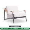 Sofá de Lazer Externo de Designer para Vila, Pátio Externo, Cadeira de Rattan à Prova de Chuva e Sol, Quarto Modelo, Terraço, Móveis para Bed and Breakfast