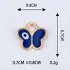 Pulseira Colar Pingente Charme DIY Acessório Materiais Oito Cores Borboleta Liga Conector de Pingente Único Acessório