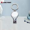 Chaveiro de metal para transferência térmica DIY cortador de unhas abridor de garrafa em formato de coração argola para chaveiro enfeites pendurados em branco com ranhura para adesivo