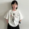 Conjunto de Verano para Niños 2026 Estilo Nuevo para Niños Mayores, Camisa Ligera de Verano Casual de Manga Corta para Niños, Fresca y Elegante
