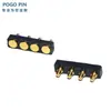 Conector POGOPIN dedal de resorte dedal de antena chapado en oro pasador de inserción de pasador de dedal lado del orificio del pasador pasta de soldar tipo cable de soldadura de carga pasador plano