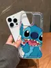 Funda para Teléfono Temática de Stitch Adecuada para Apple 17 Pro, 16, 15 con Airbag, 14 Transparente, 13 Transfronteriza, 12/11 Moderna