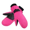 Guantes de esquí para niños para otoño e invierno, niños y niñas, forro polar, impermeables, para deportes al aire libre, edades 4-18, guantes cálidos para ciclismo