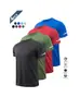 Camiseta Deportiva de Manga Corta para Hombre Multipièce Talla Europea Transpirable de Secado Rápido para Correr Azul Fútbol Entrenamiento Fitness Ropa Casual