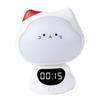 Luz Nocturna de Gatito con Voz Nueva de Fábrica Reloj Lindo Despertador Luz Ambiental Applet de Ambiente Lámpara de Mesita de Noche LED
