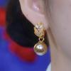 Pendientes elegantes y sencillos con forma de oreja de trigo, con hebilla para la oreja, de alta gama, con un toque atmosférico, dulces y exquisitos, de estilo occidental.