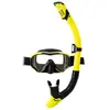 Máscara de Snorkel com Tira Larga Armação Grande Visão de Alta Definição Conjunto de Óculos de Mergulho Tubo de Respiração Totalmente Seco para Adultos Unissex