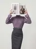Tendencia de Moda Otoño 2026 Patchwork de Encaje Patrón Personalizado Camisa de Encaje Texturizada Casual Distribución para Transmisión en Vivo