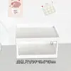 Estante de almacenamiento de escritorio para dormitorio doble, cosméticos, oficina, artículos diversos, dormitorio de estudiantes, artefacto, estante de almacenamiento pequeño