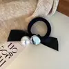 Diadema de lazo de perlas estilo coreano banda elástica alta para atar pelo goma para el pelo para mujer cuerda para el pelo duradera de alta calidad tocado de bola