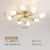 [Personalizado] Luminárias Pendentes, Lâmpadas Douradas de Luxo Leve, Lustres de Teto Estilo Americano para Quarto, Luminárias para Sala de Jantar, Moderno Minimalista e Elegante
