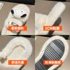Chinelos Mao para mulheres no inverno novos chinelos forrados de lã de sola grossa fundo engrossado antiderrapante lua chinelos de pelúcia em estoque