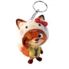 Animales Locos Periférico Dibujos Animados Judy Lindo Enlace Nick Pareja Acrílico Bolso Escolar Llavero Colgante Regalo