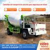 Caminhão Tanque de Transporte de Cimento Quatro em Um Túnel Mina Misturador de Cimento Personalizado Tração nas Quatro Rodas Mina Segurança Caminhão Misturador de Concreto