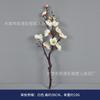 Simulación ciruelo de invierno al por mayor bonsái ciruelo arreglo floral decoración de Año Nuevo flor de seda barril de bendiciones arreglo floral modelado de árbol de ciruelo en flor de paisaje