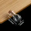 Botella de Vidrio Transparente con Forma Mini para Deseos, Botella de Deriva, Botella de Perfume, Colgante para Teléfono Móvil, Cordón para Colgante, Accesorios