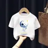 2026 Nuevo Estilo Camisetas Redondas para Niños Camisetas Casuales para Niños Camisetas de Manga Corta de Algodón Puro Camisetas de Verano para Niños de Manga Corta Modernas