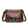 Bolso de Hombro de Moda para Mujer, Estilo Étnico, Tallado en Relieve Retro, Textura Artística, Estilo Nacional, Diseño de Nicho, Cartera de Mamá