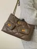 Bolso Grande de Alta Gama Estilo Retro 2025 Nuevo Bolso de Hombro Cruzado para Viajes Diarios Bolso Tote de Moda para Mujer