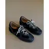 Edición Gabinete de Red~Zapatos de entrenamiento alemanes de cuero suave, resorte, vintage, simples, que aumentan la altura, para mujer, zapatillas casuales versátiles, zapatos deportivos Cortez