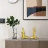 Ornamento de Figura Esportiva de Yoga e Dança de Luxo Nórdico para Quartos de Modelo, Salas de Estar, Escritórios, Decorações Criativas para Casa