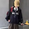 Conjunto de Sudadera Dos en Uno Estilo Coreano Nuevo de Otoño para Niñas, Sudadera Ajustada y Pantalones de Pierna Ancha de Mezclilla para Niñas