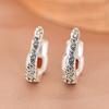 Pendientes vintage de ágata cuadrada elegante con diseño de ciervo dorado de plata S925 de King Tang Grass para mujer.