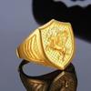 Anillo para hombre de oro arena de Vietnam cobre chapado en oro imitación oro y joyería de jade anillo de la fortuna Fufa en vivo con suministro al por mayor