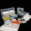 Caja de Medicina Portátil para Clasificación en el Hogar, Caja de Almacenamiento para Medicamentos y Misceláneos, Mini Botiquín Portátil, Caja de Componentes Multiusos