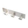 Gancho adhesivo fuerte de tres cabezas de acero inoxidable sin perforaciones, sin clavos, sin costuras, para pared, cocina, baño, toalla, paño