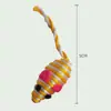 Venta al por mayor de fábrica juguete para gatos bola de sisal con pluma resistente a los arañazos resistente a las mordeduras molar resistente a las mordeduras auto-Hi aliviando sonido congestionado bola de gato divertida