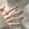Uñas Portátiles en Caja Transparente al por Mayor para Tiendas Físicas, Parches para Uñas Artísticas, Pegatinas de Uñas Terminadas, Uñas Postizas Removibles