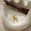 Anillo de Zirconia de Acero Inoxidable Jieding Joyería de Acero de Titanio para Mujeres Anillo de Diamante de Oro de 18 Quilates Joyería al por Mayor Anillo de Lujo Ligero