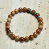 Semilla de Bodhi Natural Cocida Placa Tejida DIY Cadena de Cuentas de Oración de Mano Accesorios Largos para Hombres y Mujeres Regalos