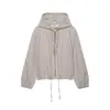 Moda feminina europeia e americana transfronteiriça AliExpress item mais vendido jaqueta com capuz xadrez com zíper casual retrô