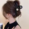 Grampo de cabelo coreano de alta qualidade para cabelos grossos, grampo de tubarão grande para a parte de trás da cabeça, presilha super grande, acessório de cabelo