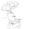 Silla Plegable para Exteriores para Niños con Sombrilla Más Vendida de Amazon, Silla de Camping Portátil, Taburete Pequeño, Taburete Plegable, Silla con Sombrilla