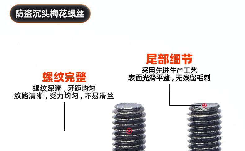 304不锈钢镀黑锌防盗沉头梅花机牙螺丝_03_10.jpg