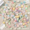 Set Mixto de 50 Cabezas de Flores Artificiales Grandes, Medianas y Pequeñas, Kit de Materiales DIY de Flores Falsas para Decoraciones de Bodas, Ropa y Accesorios para el Cabello
