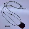 Bolso Mini de Cuerda de Cuero Collar Cadena Larga de Lana Coreana de Alta Gama Diseño Moderno para Llevar Collar Bolsa para Auriculares