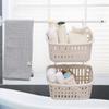 Cesta de armazenamento de gancho doméstico, cesta suspensa de cozinha, banheiro, cosméticos, cesta de armazenamento, cesta de plástico, cesta de armazenamento