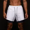 Shorts Esportivo Falso Duas Peças Masculino e Feminino Cordão Secagem Rápida Calça Três Pontos Corrida Fitness Forro Basquete Americano Dois em Um