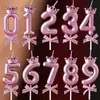 Velas de Cumpleaños de Celebridad de Internet para Niños Creativa Sorpresa Flor de Loto Giratoria Cantante en Flor Decoraciones para Pastel