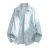 Camisa de manga larga con cuello de la marca NASA de alta calidad, diseño moderno para hombre, chaqueta casual de moda para otoño, talla grande