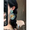 Estilo Vacaciones Junto al Mar ~ Pendientes de Paja con Girasol para Mujer Primavera y Verano 2025 Nuevo Diseño Exagerado de Pendientes Joyería para Orejas